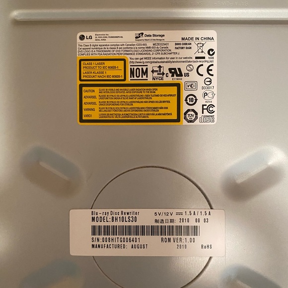 LG Blu-ray Disc Rewriter - Picture 2 of 3